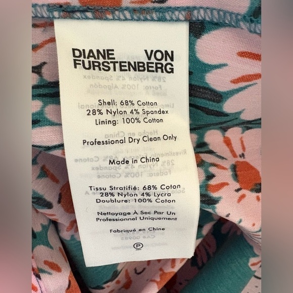 NEW w/Tags DIANE VON FURSTENBERG
Laena Blue Pink Floral Shift Dress Size Small - Picture 8 of 10